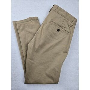 U-510 Mens Khaki Chino Pants Premium Cotton Slim Fit 30x28